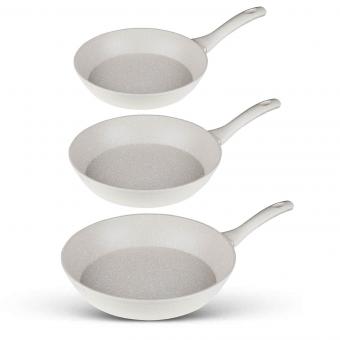 Kaufbei Pfannen-Set mit Glasdeckeln – 3-teilig (20, 24, 28 cm)