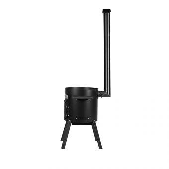 Feuerofen mit Schornstein 40 cm für Kasan 12 - 15 Liter mit 2 Ablagen