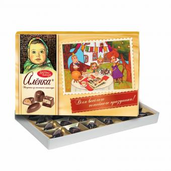 Подарочный шоколадный микс «Ассорти»: Букеты, Красный Октябрь и Алёнка (610 г)