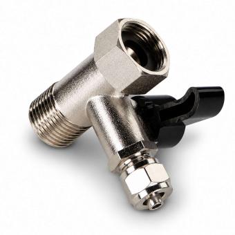 3-Way Connection Valve for Water Filters – 3/8″ x 1/4″