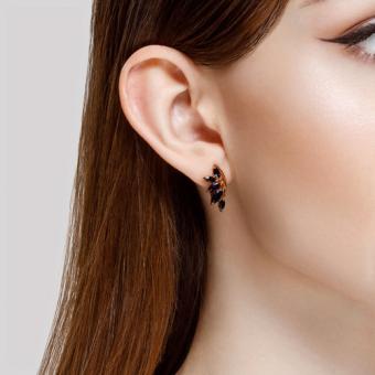 Sokolov Серьги из золота 585 пробы с синими корундами