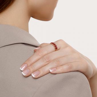 Sokolov Кольцо из красного золота 585 пробы с корундами