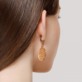 Diamant Серьги из позолоченного серебра 925 пробы