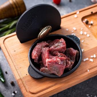 BriZoll HORECA чугунная сервировочная кастрюля 300 мл. с деревянной подставкой