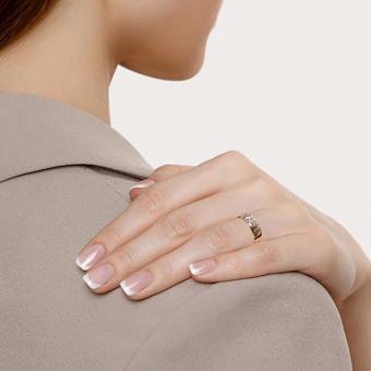 Sokolov Кольцо из золота 585 пробы с алмазной гранью