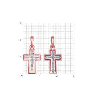 Sokolov Крестик из красного и белого золота 585 пробы