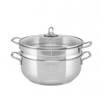 Dampfkocher / Mantowarka aus Edelstahl, 6-tlg. 26 cm