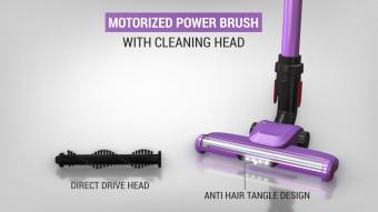 Akku Handstaubsauger Beutellos + Kabellos Lila