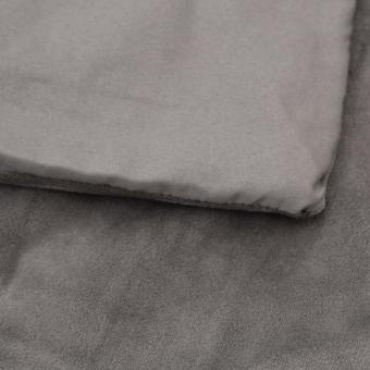Weighted blanket with cover gray 200x230 cm 13 kg fabric
