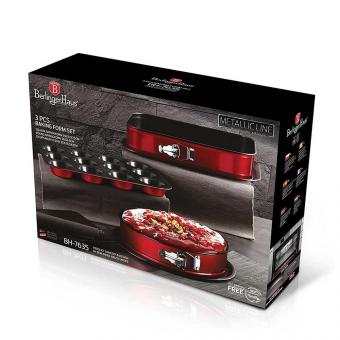 Berlinger Haus Metallic Line Edition 3-piece springform pan set with muffin tin