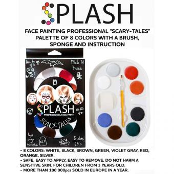 SPLASH Professional children's make-up set "Scary stories" 8 colors, 26 g