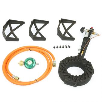 3 - Fuß Hockerkocher mit Zündsicherung & Piezozünder 50 mbar