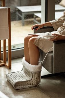 B-Ware Elektrischer Fußwärmer mit Fernbedienung, 6 Heizstufen