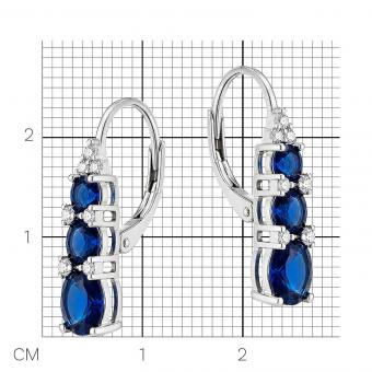 Schmuckset: Kette, Anhänger & Ohrringe aus 925 Silber mit Zirkonia, rot oder blau