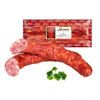 Большой мясной сет: сосиски, Докторская, салями, краковская, сало