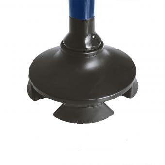 StabilStock - Stabilgehstock mit Doppelgriff, LED & 4-Fuß-Stand für Sicherheit (navy)