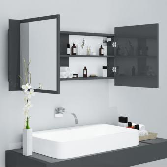 LED Spiegelschrank 100x12x45cm Badschrank Badspiegel