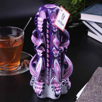 Декоративная свеча Art Blaze "Лиловый закат", 21 см