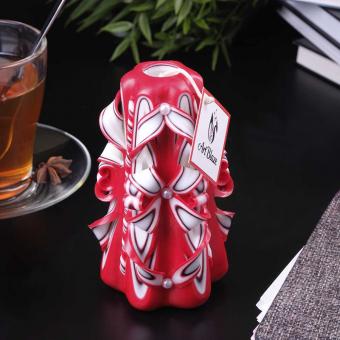 Art Blaze candle "Purple Angel", 13 cm