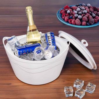 SMAK Thermoschüssel-Set aus Edelstahl, 3er Set Warmhalteschüssel mit Deckel