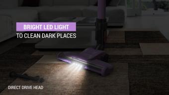 Akku Handstaubsauger Beutellos + Kabellos Lila