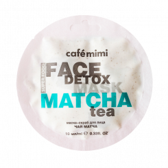 Café mimi face scrub mask matcha tea and aloe vera 10 ml