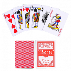 BCG-92 Spielkarten Club Special in rot 55 St.