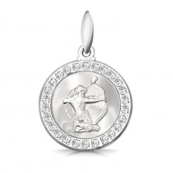 Sternezeichen Anhänger Schütze aus Silber 925 mit Zirkonia, Höhe ca. 26 mm