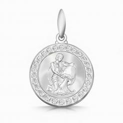 Anhänger Sternzeichen Wassermann (21.01 - 20.02) aus 925er Silber mit Zirkonia