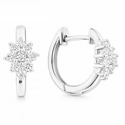 Earrings in 925 silver, with zirconia