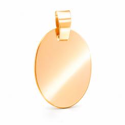 Attractive pendant, red gold 585, height approx. 26 mm