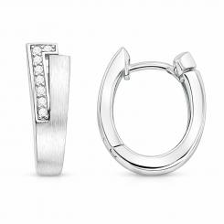 Earrings in 925 silver, with zirconia