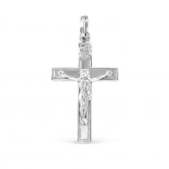 Attraktiver Kreuz Anhänger aus 925er Silber, Höhe ca. 46 mm