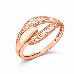 Women's ring, Russian red gold 585