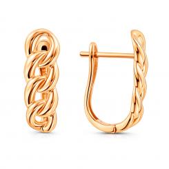 Elegante Ohrringe aus Rotgold 585, Höhe ca. 19 mm