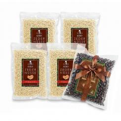 BARIN Set: Zedernüsse Premium 4x 500 g + 1x Zedernüsse „Edelbitter“ 500g GRATIS