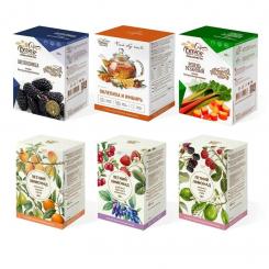 Immer gerne! Genussbox 6er: Sanddorn-Ingwer Tee, Beeren & eisfrische Sommerlimos