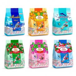 Pralinen Mix „Frucht & Fondant“ – 6 Sorten Schokoladen- und Geleekonfekt (6x210g)