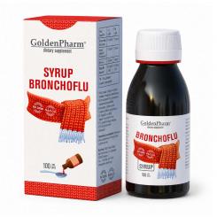 GoldenPharm Cough Syrup Bronchoflu, 100 ml