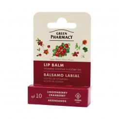 Green Pharmacy Lip Balm with cranberry and cranberry, 3.6 g