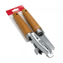 Консервный нож с деревянной ручкой, 20 см