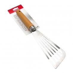 Лопатка из нержавеющей стали с деревянной ручкой, 28,5 см