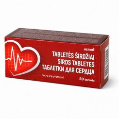 HERBIN tablets for the heart, 50 capsules