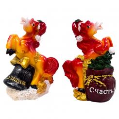 Spardose – Figur Jahr des Pferdes in zwei Varianten, 10 x 6 x 14 cm, aus Resin