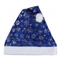 Рождественская шапка, набор из 6 штук, синий, 26 x 38 см