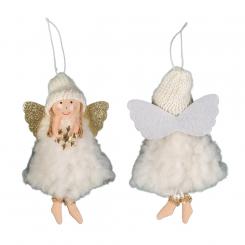 Рождественская подвеска на ёлку "Ангел", мягкая, 16 x 6 см (набор из 6 шт.)