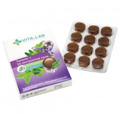 VITA-LAB Halsbonbons mit Thymian und 20 Kräuterextrakten, 12 Stück