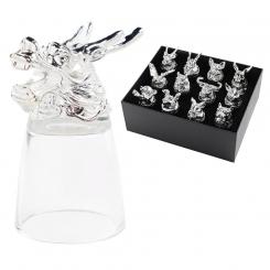 Подарочный набор рюмок "Китайский гороскоп", 12 шт