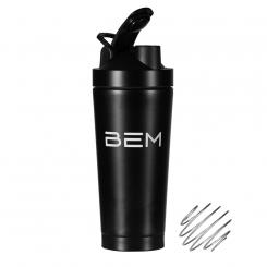 BEM thermo bottle with a shaker ball for hot or cold drinks 750 ml