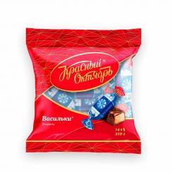 Fondant-Konfekt "Vasilki" mit Milchgeschmack, umhüllt von Schokolade, 210g